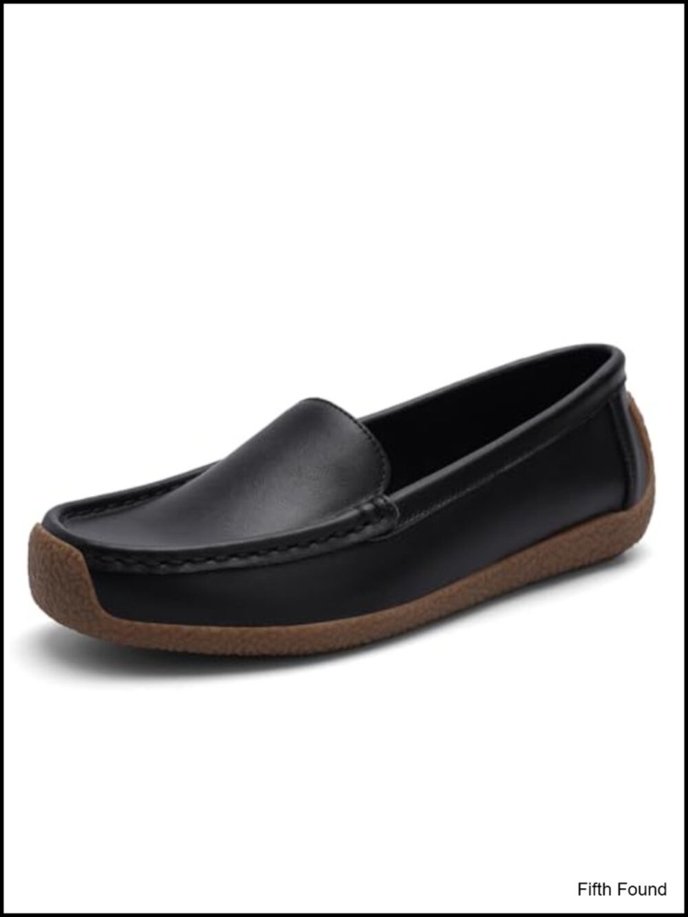 Women's Lightweight Microfiber Leather Loafers Slip-On Comfort Work Flats